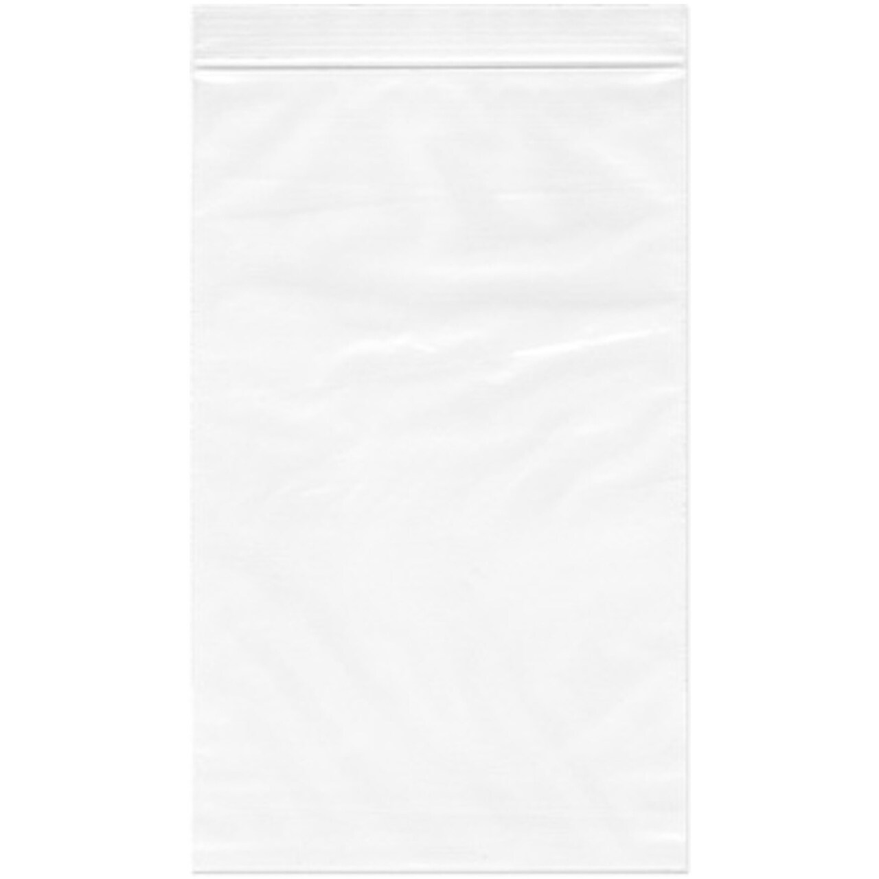 Plymor 5" x 8", 6 Mil Industrial Duty Zipper Reclosable Plastic Bags